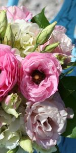 Flowers,Chair,Bouquet,Shadow,Lisianthus Russell,Lisiantus Russell