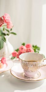 Assiette,Plaque,Nourriture,Une Tasse,Thé,Coupe,Fleurs