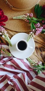 Flowers,Food,Table,Hat,Cup