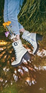 Flowers,Grass,Miscellaneous,Legs,Boots,Shoes,Jeans,Miscellanea