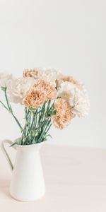 Flowers,Light Coloured,Light,Bouquet,Vase