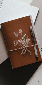 Un Stylo,Fleurs,Papier,Stylo,Divers,Carnet,Bloc Notes