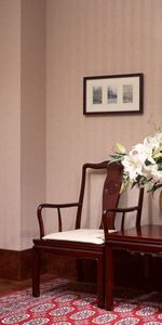 Flowers,Miscellaneous,Table,Chairs,Miscellanea,Wall