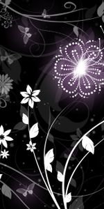 Flowers,Patterns,Shine,Brilliance,Vector