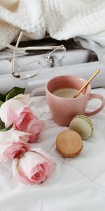 Cookies,Rose,Coupe,Café,Une Tasse,Divers,Roses,Fleurs