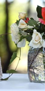 Boîte,Cercueils,Bourgeon,Un Cœur,Cœur,Fleurs,Roses,Vase,Bouquet