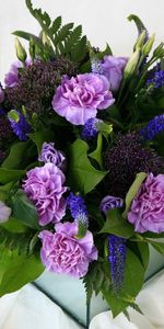 Eustoma,Bouquet,Composition,Oeillets,Fleurs,Roses