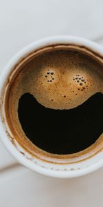 Expresso,Une Tasse,Mousse,Magnésite,Café,Coupe,Le Sourire,Sourire,Nourriture