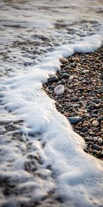 Foam,Nature,Pebble,Sea,Wave,Beach