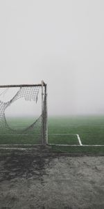 Fog,Lawn,Mood,Ragged,Football Goal,Football Gate,Sports,Gloomy