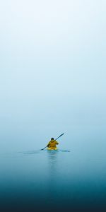 Fog,Water,Boat,Minimalism