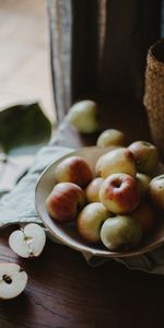 Food,Apples,Table,Plate,Cloth,Fruits,Apple