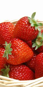 Food,Basket,Ripe,Strawberry,Fresh