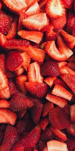 Food,Berries,Ripe,Lobules,Strawberry,Slices