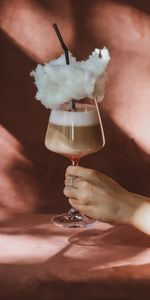 Food,Beverage,Cocktail,Cotton Candy,Hand,Drink