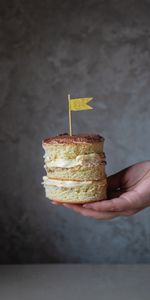 Food,Cake,Desert,Hand,Flag