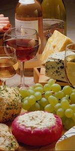 Food,Cheese,Vine,Grapes