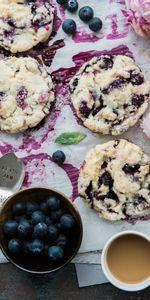 Arándanos,Galletas,Café,Comida,Productos De Panadería,Hornada