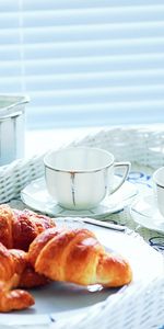 Food,Croissants,Cups,Tablewares