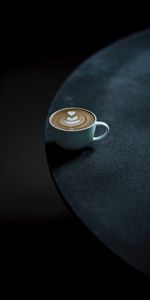 Food,Dark,Table,Cup,Coffee,Minimalism