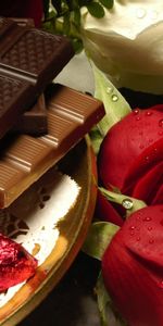 Food,Flowers,Rose,Rose Flower,Chocolate