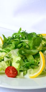 Food,Lemon,Salad,Greens,Cherry Tomatoes