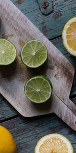 Food,Lime,Board,Fruits,Lemons,Citrus