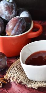 Food,Plum,Jam,Tablewares,Fruits