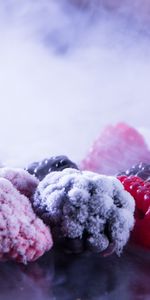 Food,Raspberry,Berries,Blackberry,Frozen,Steam,Bilberries