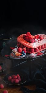 Gâteau,Cuisson,Framboise,Sucré,Un Cœur,Doux,Produits De Boulangerie,Cœur,Nourriture,Désert