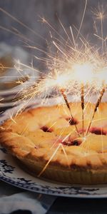 Food,Sparkler,Pie,Bakery Products,Baking