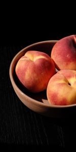 Assiette,Plaque,Table,Nourriture,Fruits,Pêches,Tableau