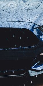 Ford Mustang,Front View,Headlight,Cars,Rain