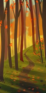 Forest,Path,Nature,Autumn,Art