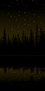 Forest,Stars,Dark,Art