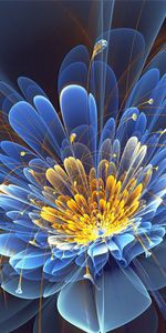 Fractal,Flower,Petals,Abstract