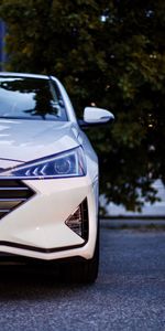 Front View,Machine,Hyundai Elantra,Cars,Headlight,Hyundai,Car