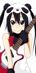 Sonrisa,Sonreír,Niña,La Chica,Guitarra,Bonita,Anime