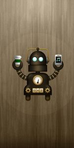 Glass,Telephone,Robot,Vector