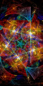 Glow,Abstract,Multicolored,Motley,Fractal