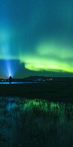 Glow,Nature,Night,Person,Human,Northern Lights,Aurora Borealis