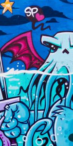 Graffiti,Art,Street Art,Octopus