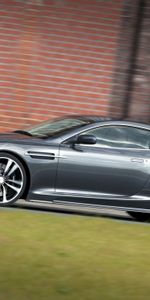 Grass,Aston Martin,Cars,Grey,Side View,Style,Dbs,2010