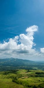 Grass,Clouds,Hills,Dahl,Field,Nature,Distance