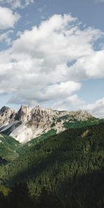 Grass,Clouds,Summer,Nature,Mountains