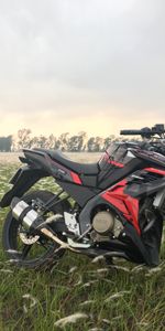 Grass,Field,Side View,Motorcycles,Motorcycle,Sports,Bike