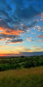 Les Collines,Collines,Champ,Domaine,Herbe,Nature,Coucher De Soleil