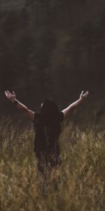 Grass,Miscellanea,Miscellaneous,Field,Human,Loneliness,Person