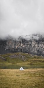 Naturaleza,Hierba,Montañas,Las Rocas,Rocas,Niebla,Tienda