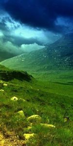 Grass,Roads,Mountains,Landscape